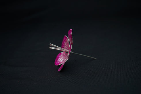 Pure Silver Light Pink Small Flower 9g